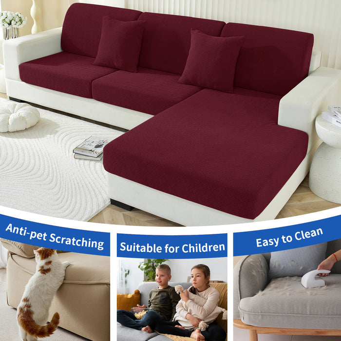 YSTYLE 2 Pieces Stretch Sofa Seat Cover 1 Seater Anti Slip-YSTYLE