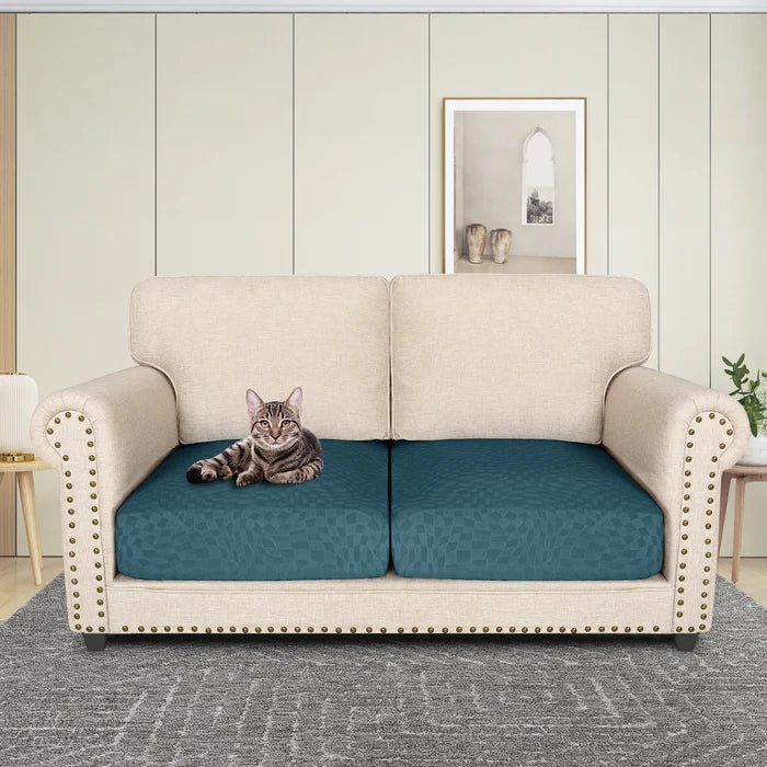 YSTYLE 2 Pieces Stretch Sofa Seat Cover 1 Seater Geometric Anti Slip-YSTYLE
