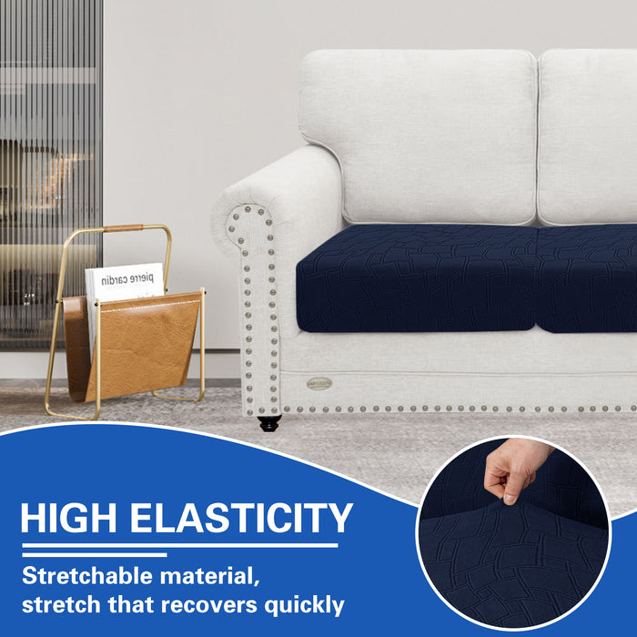YSTYLE 2 Pieces Stretch Sofa Seat Cover 1 Seater Geometric Anti Slip