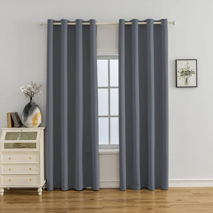 YSTYLE 2 Pieces Velvet Blackout Curtains Thermal Insulated-YSTYLE
