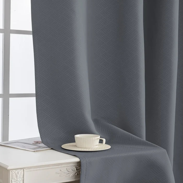 YSTYLE 2 Pieces Velvet Blackout Curtains Thermal Insulated-YSTYLE