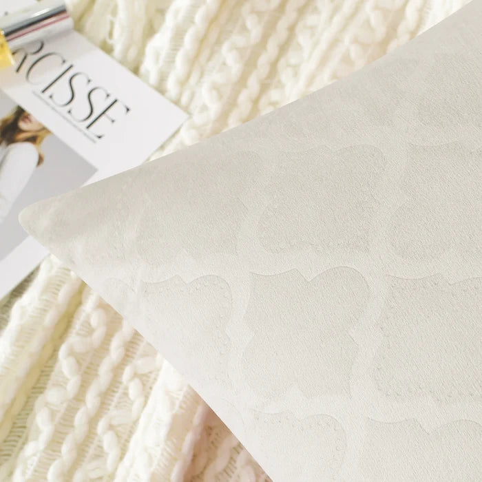 YSTYLE 2 Pieces Velvet Cushion Covers Embossed Geometric-YSTYLE