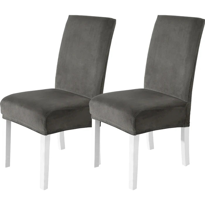 YSTYLE 6 Pieces Velvet Stretch Chair Covers with Backrest-YSTYLE