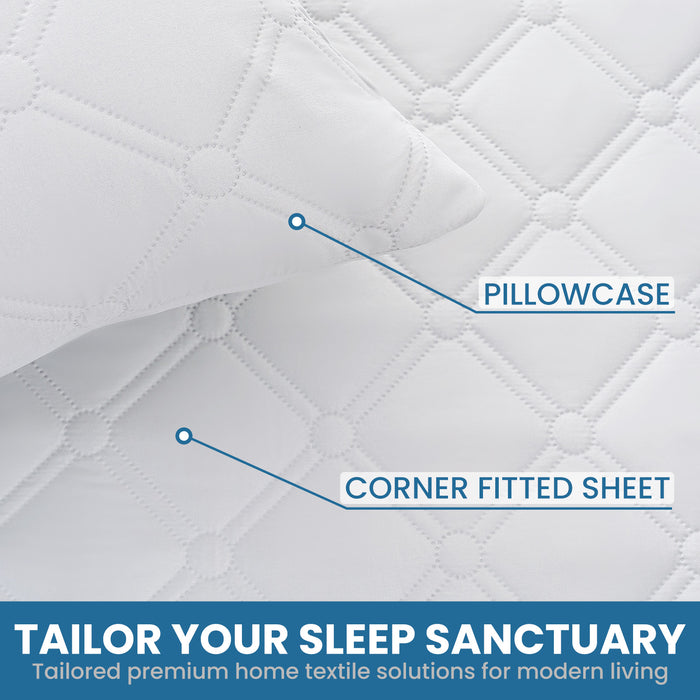 Ystyle 2 Pieces Waterproof Bed Pillowcases 50x80cm Hypoallergenic-YSTYLE
