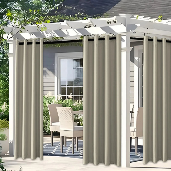 YSTYLE 2 Pieces Waterproof Blackout Curtains Thermal Insulated-YSTYLE