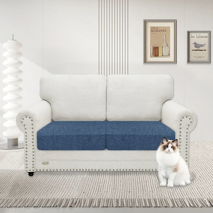 YSTYLE 2 Pieces Waterproof Stretch Sofa Seat Cover 1 Seater Geometric-YSTYLE