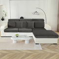 YSTYLE 2-Seater L-Shaped Velvet Stretch Sofa Seat Cover Anti Slip