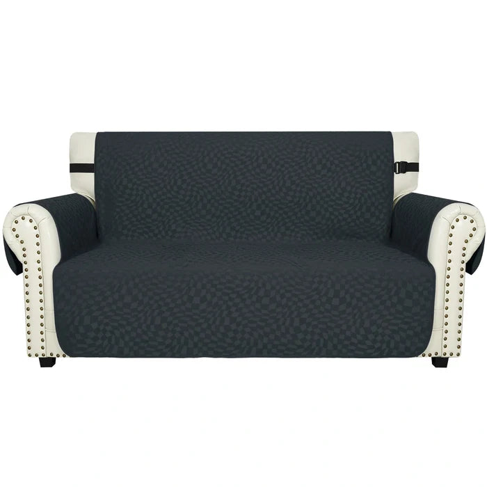 YSTYLE 2 Seater Sofa Cover with Side Pockets Anti Slip-YSTYLE