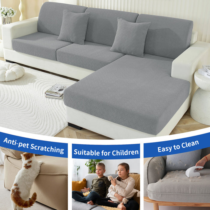 YSTYLE 3 Pieces Stretch Sofa Seat Cover 1 Seater Anti Slip-YSTYLE