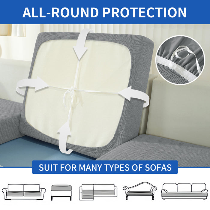 YSTYLE 3 Pieces Stretch Sofa Seat Cover 1 Seater Anti Slip-YSTYLE