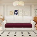 YSTYLE 3 Pieces Stretch Sofa Seat Cushion Cover Large 1 Seater Anti Slip-YSTYLE
