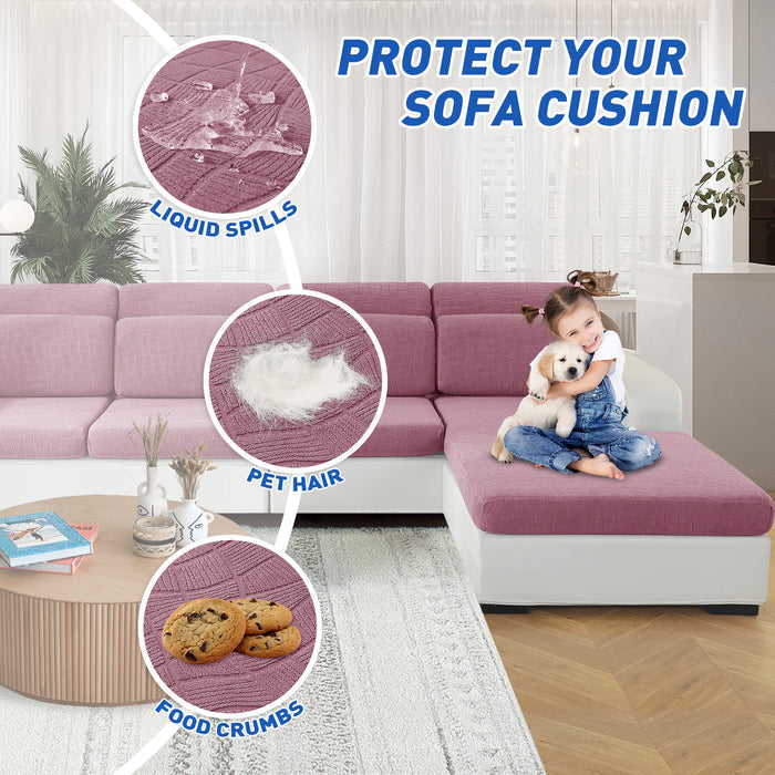 YSTYLE 3 Pieces Waterproof Stretch Sofa Seat Cover Large 1 Seater Geometric