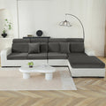 YSTYLE 3-Seater L-Shaped Velvet Stretch Sofa Seat Cover Anti Slip