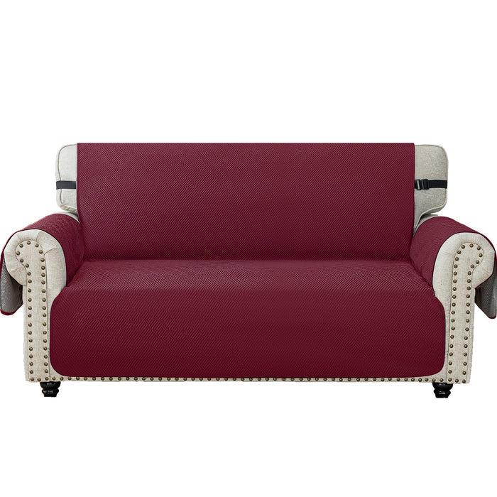 YSTYLE 3 Seater Sofa Cover with Armrests Geometric Pattern Anti Slip-YSTYLE