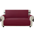 YSTYLE 3 Seater Sofa Cover with Armrests Geometric Pattern Anti Slip-YSTYLE
