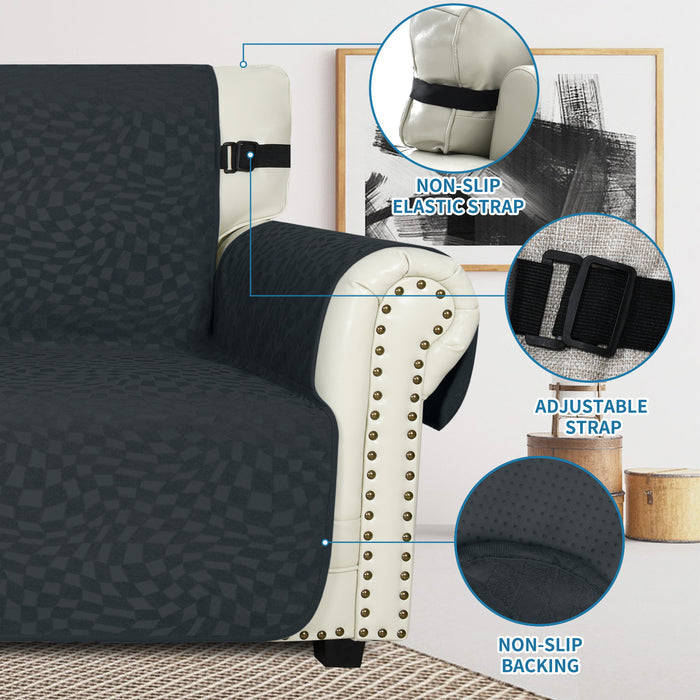 YSTYLE 3 Seater Sofa Cover with Side Pockets Anti Slip