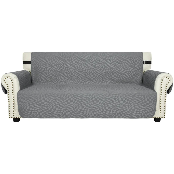 YSTYLE 3 Seater Sofa Cover with Side Pockets Anti Slip-YSTYLE