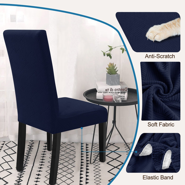 YSTYLE 4 Pieces Soft Stretch Chair Covers with Backrest Universal Fit