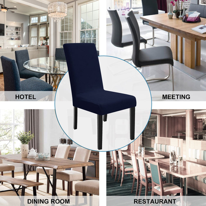 YSTYLE 4 Pieces Soft Stretch Chair Covers with Backrest Universal Fit
