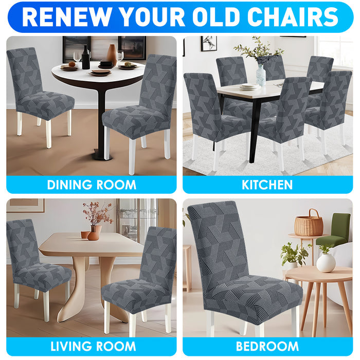 Ystyle 6 Pieces Stretch Chair Covers with Backrest Universal-YSTYLE