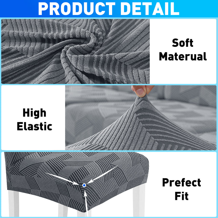 Ystyle 6 Pieces Stretch Chair Covers with Backrest Universal-YSTYLE