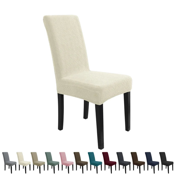 YSTYLE 4 Pieces Stretch Dining Chair Covers Diamond Jacquard-YSTYLE