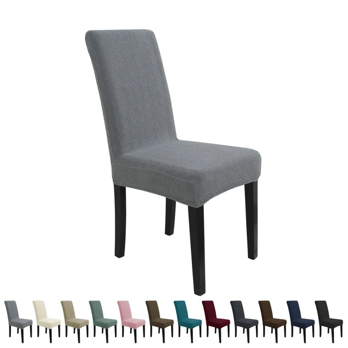 YSTYLE 4 Pieces Stretch Dining Chair Covers Diamond Jacquard-YSTYLE