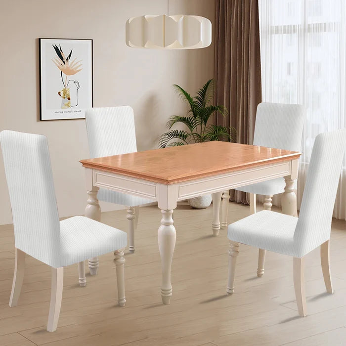 YSTYLE 6 Pieces Stretch Dining Chair Covers Jacquard Pattern-YSTYLE