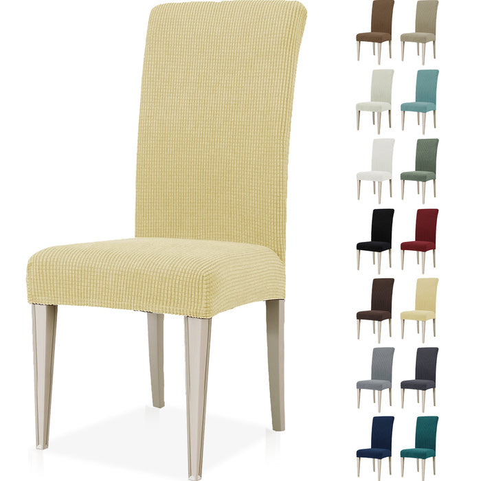 YSTYLE 4 Pieces Stretch Dining Chair Covers Jacquard Pattern