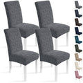 Ystyle 4 Pieces Stretch Dining Chair Covers Soft Fabric-YSTYLE