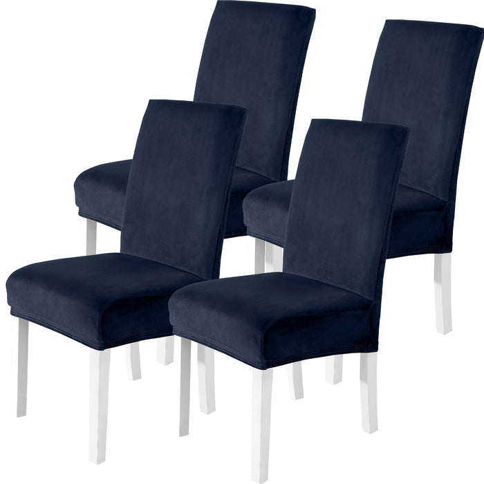YSTYLE 4 Pieces Velvet Stretch Chair Covers with Backrest