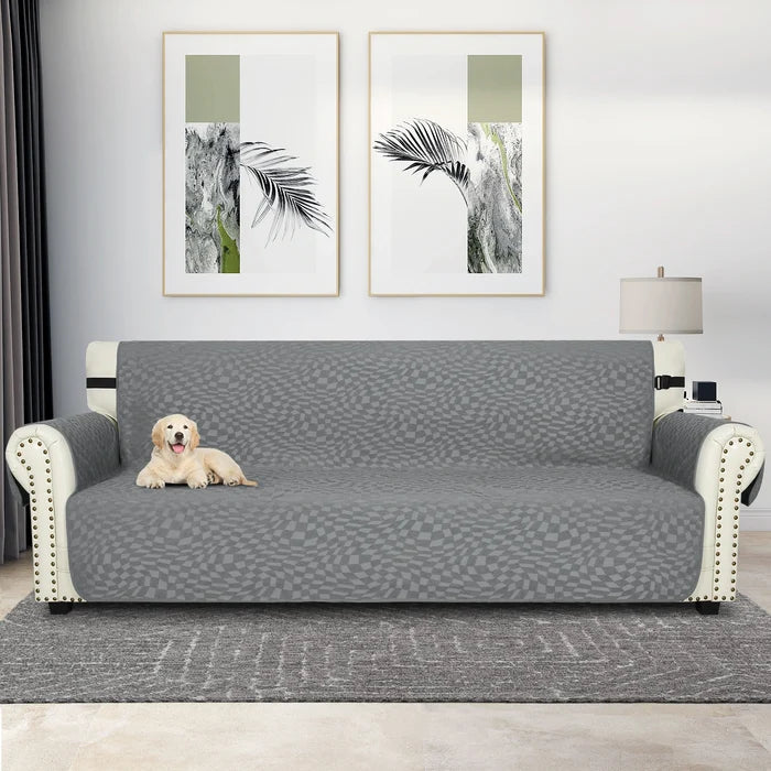 YSTYLE 4 Seater Sofa Cover with Side Pockets Anti Slip-YSTYLE