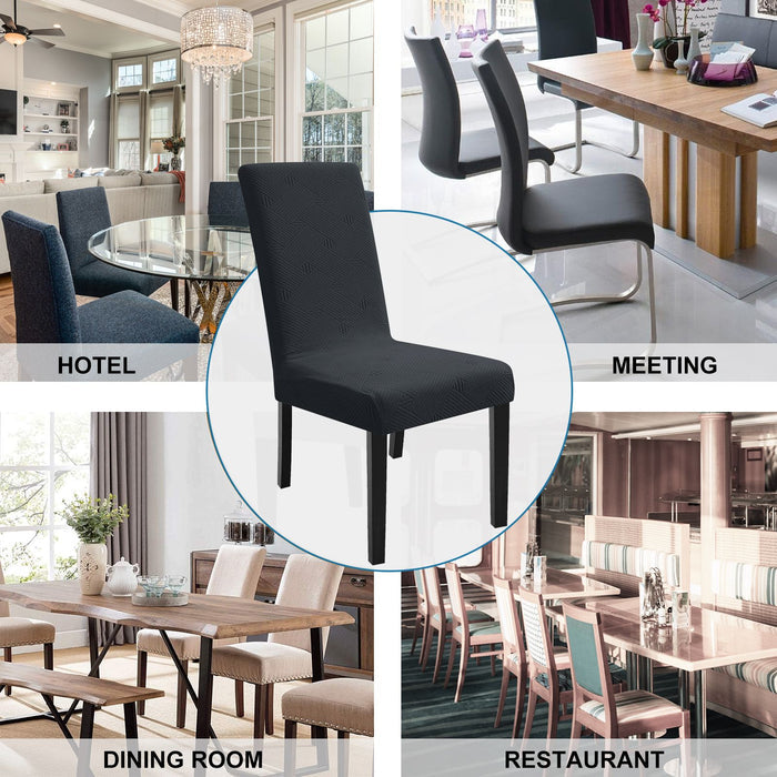 YSTYLE 6 Pieces Soft Stretch Chair Covers with Backrest Universal Fit