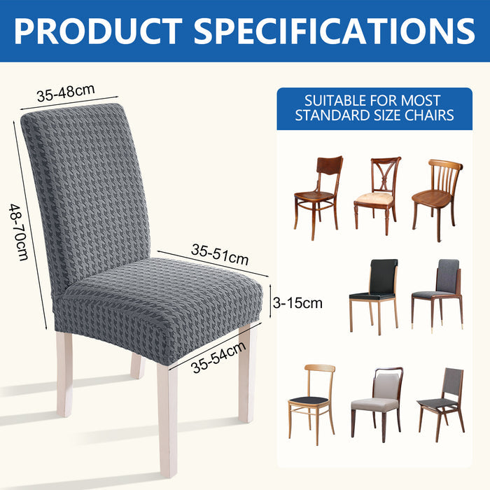 Ystyle 6 Pieces Stretch Chair Covers With Backrest Unique Pattern-YSTYLE