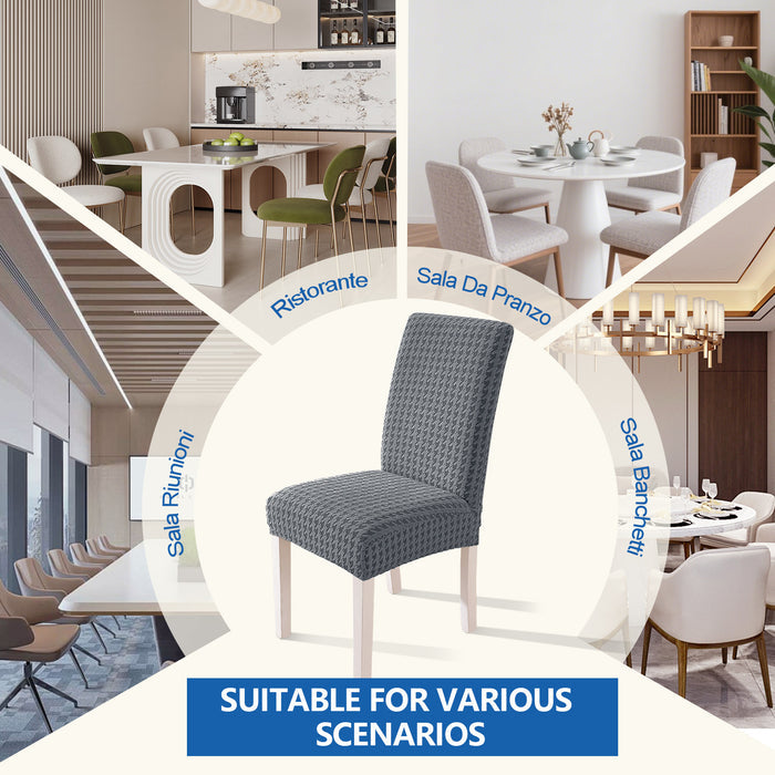 Ystyle 6 Pieces Stretch Chair Covers With Backrest Unique Pattern-YSTYLE