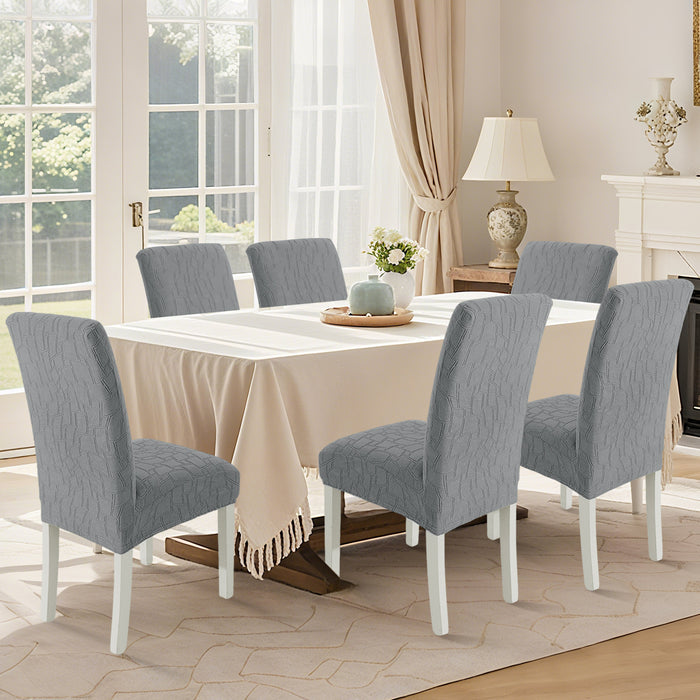 Ystyle 6 Pieces Stretch Chair Covers with Backrest Washable-YSTYLE