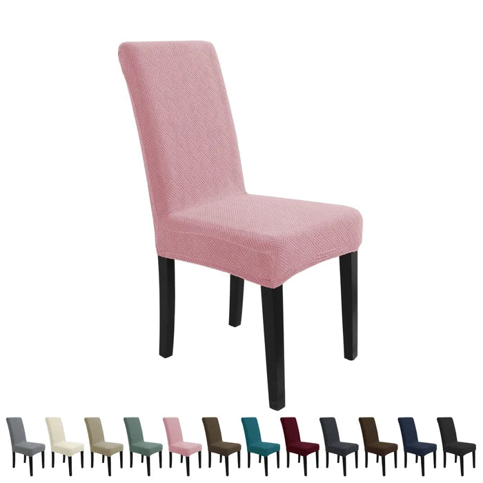 YSTYLE 6 Pieces Stretch Dining Chair Covers Diamond Jacquard-YSTYLE