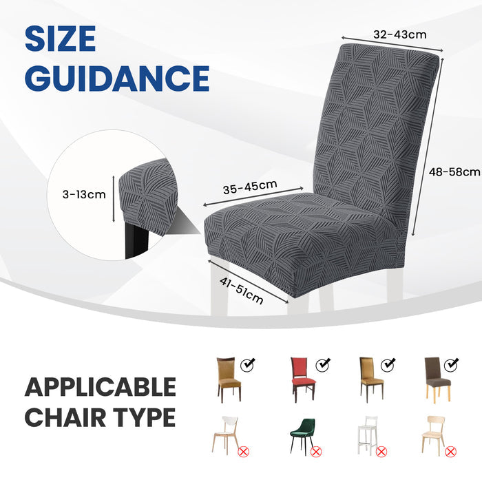 Ystyle 6 Pieces Stretch Dining Chair Covers Soft Fabric-YSTYLE