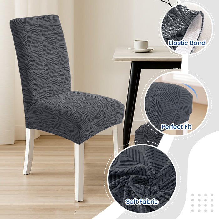 Ystyle 6 Pieces Stretch Dining Chair Covers Soft Fabric-YSTYLE