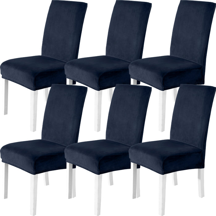 YSTYLE 6 Pieces Velvet Stretch Chair Covers with Backrest