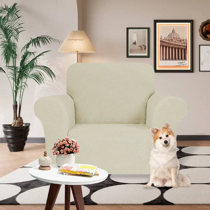 YSTYLE High Stretch 1 Seater Armchair Cover Anti Slip Washable-YSTYLE