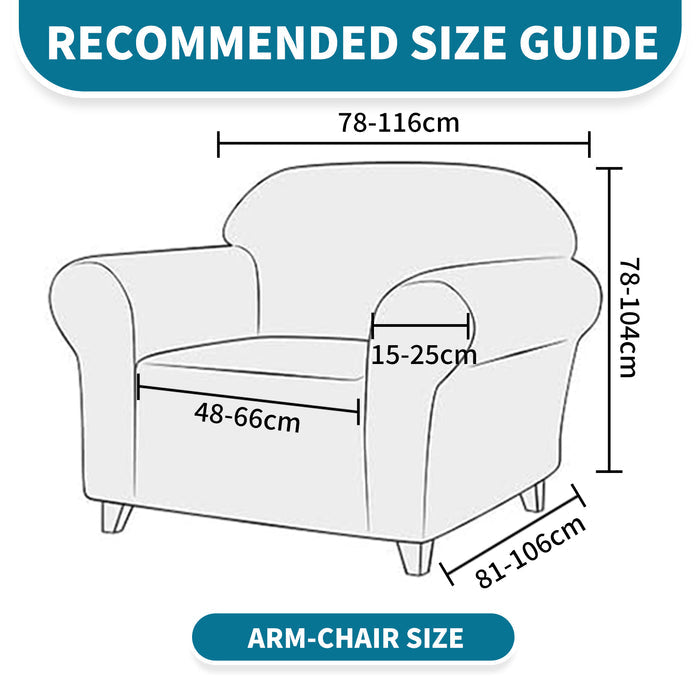 YSTYLE High Stretch 1 Seater Armchair Cover Anti Slip Washable