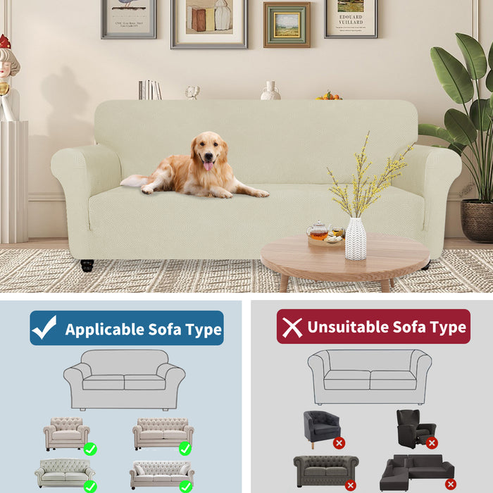 YSTYLE High Stretch 1 Seater Armchair Cover Anti Slip Washable