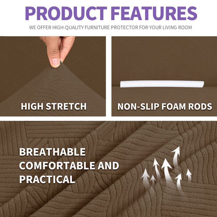YSTYLE High Stretch 2 Seater Sofa Cover Anti Slip Washable