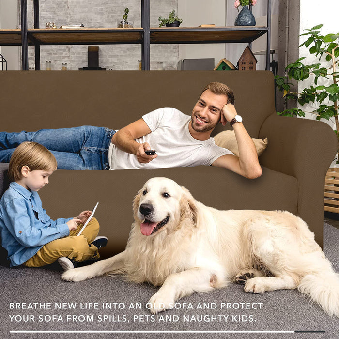 YSTYLE High Stretch 2 Seater Sofa Cover Anti Slip Washable