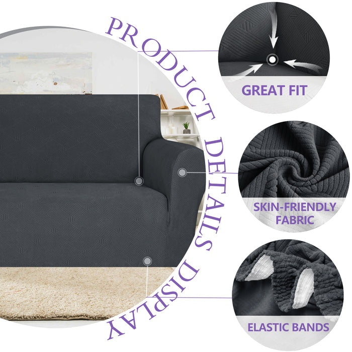 YSTYLE High Stretch 4 Seater Sofa Cover Anti Slip Washable
