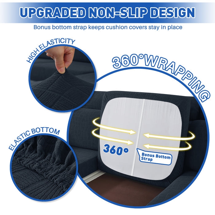YSTYLE L-Shape & 2 Seater Waterproof Stretch Sofa Seat Cover Geometric