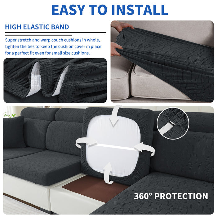 YSTYLE L-Shape Stretch Sofa Seat Cover Geometric Anti Slip