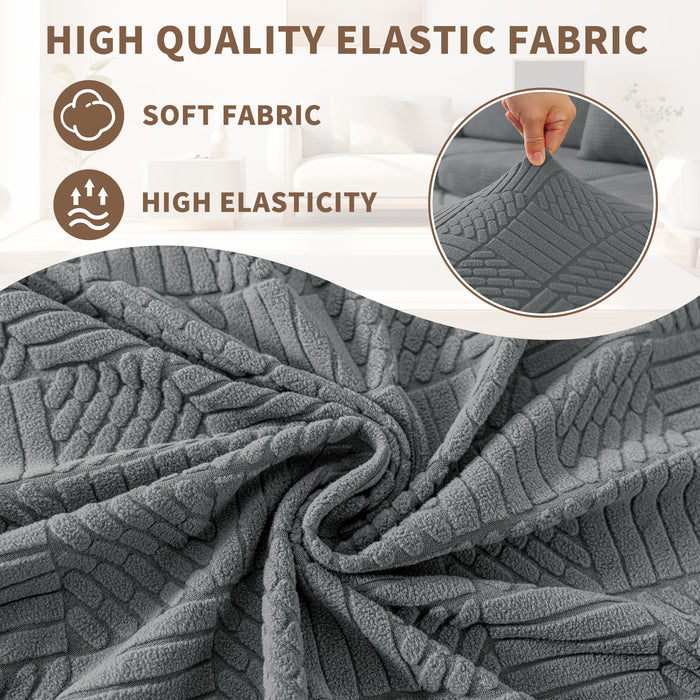 YSTYLE L-Shape Stretch Sofa Seat Cover Geometric Pattern