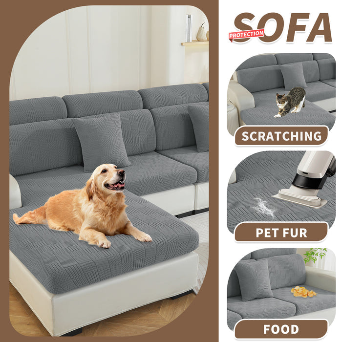 YSTYLE L-Shape Stretch Sofa Seat Cover Geometric Pattern